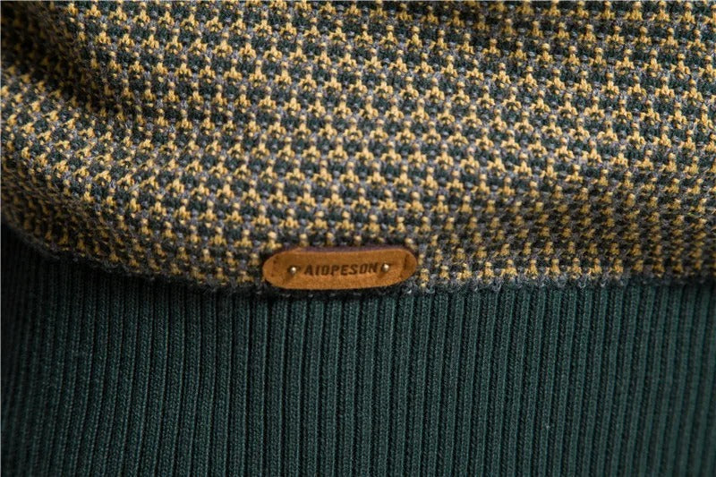 Stretch Knit Crewneck Sweater