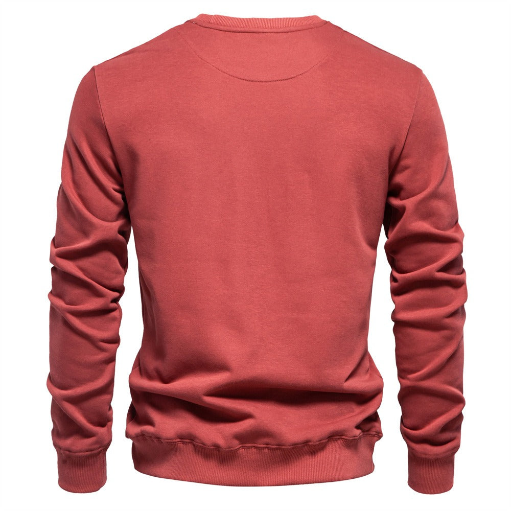 Solid Crewneck Sweatshirt