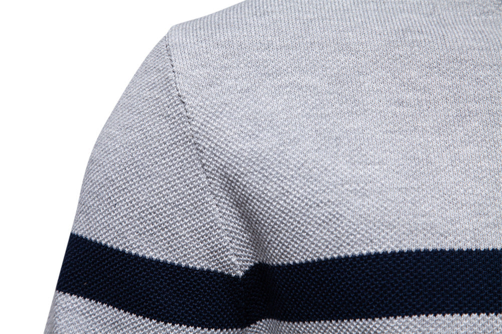 Classic Colorblock Half-Zip Sweater