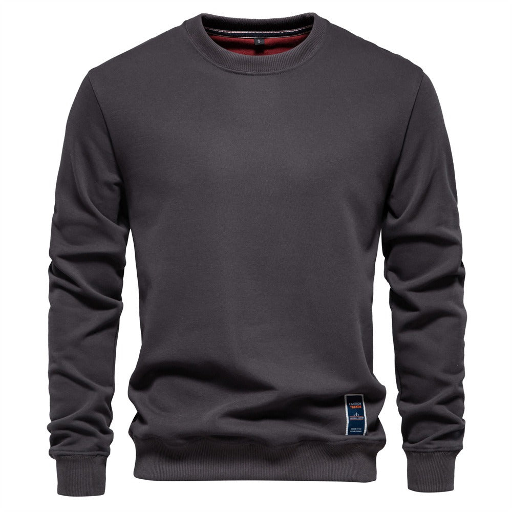 Solid Crewneck Sweatshirt