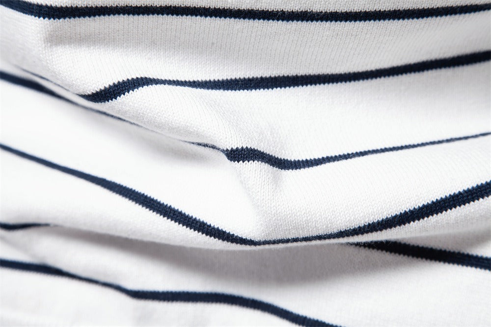 Classic Striped Crewneck Knit Sweater