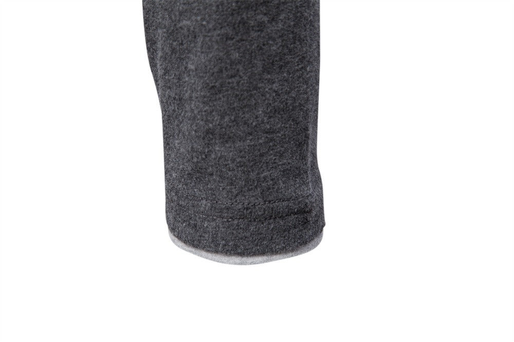 Cotton V-Neck Long Sleeve T-Shirt
