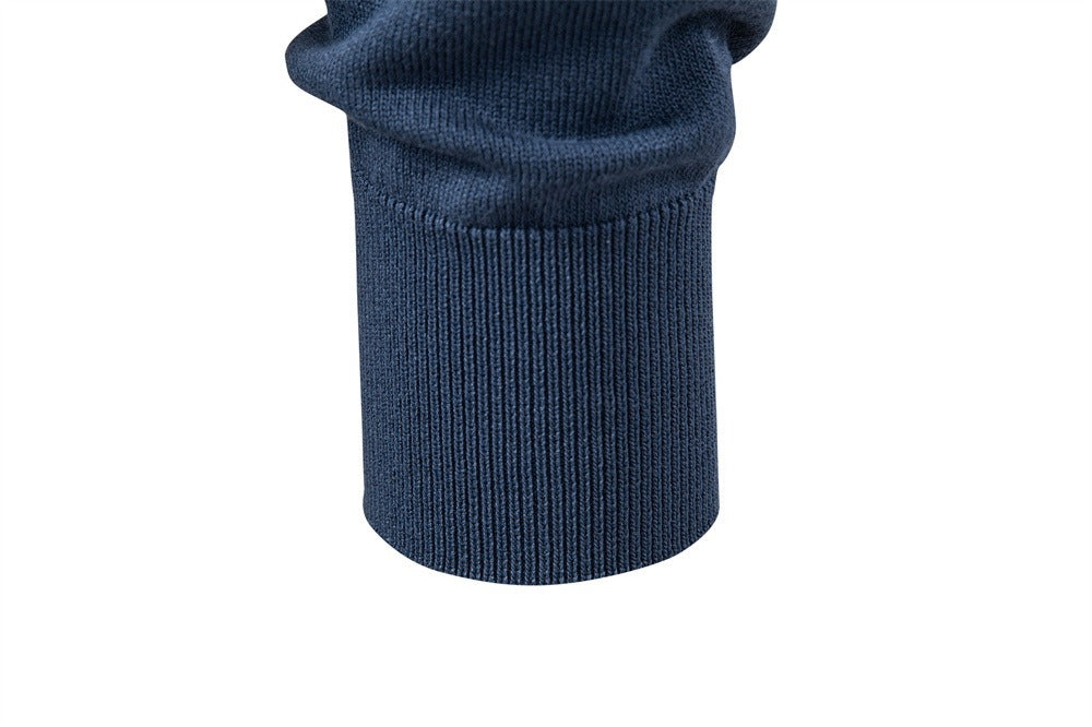 Men’s Jacquard V-Neck Knit Sweater
