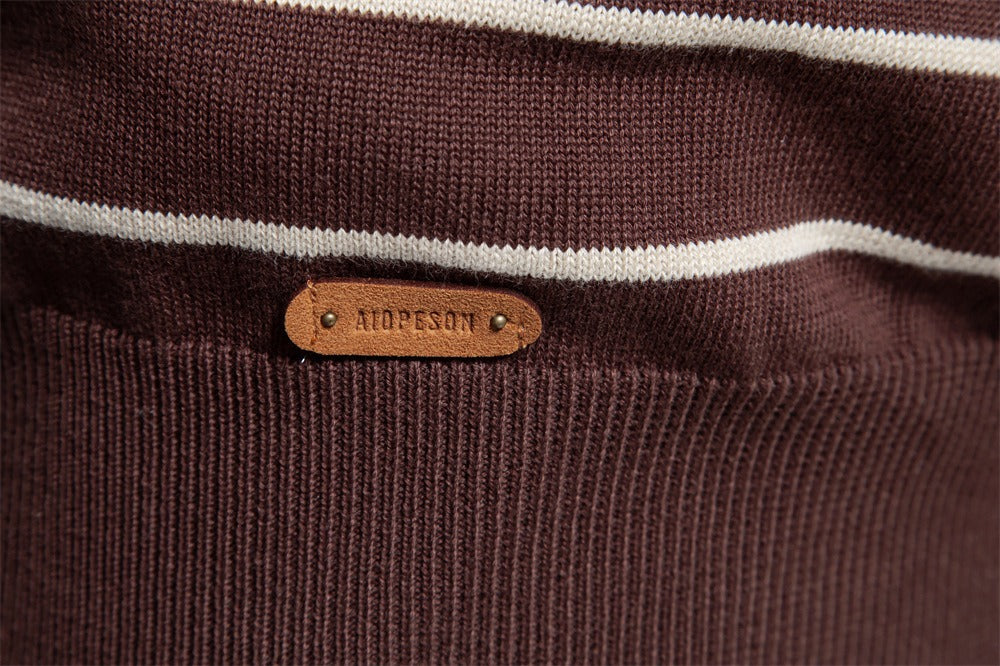Classic Striped Crewneck Knit Sweater