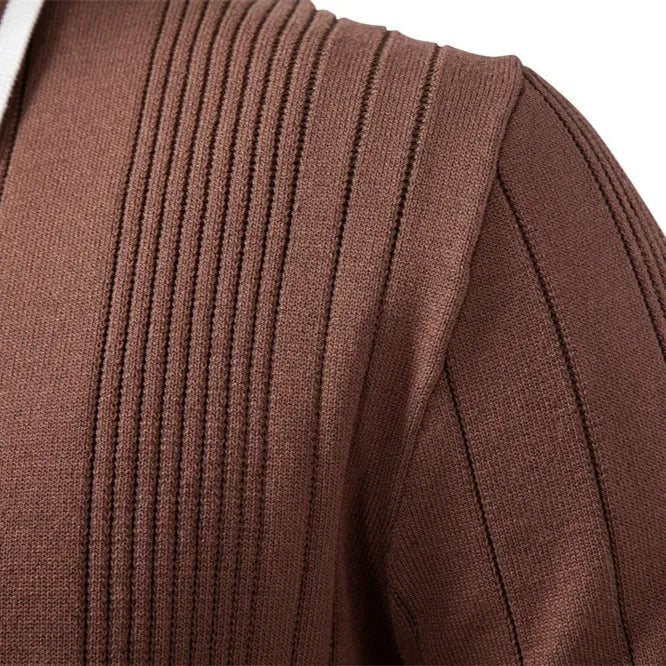 Men’s Half-Zip Knit Polo Sweater