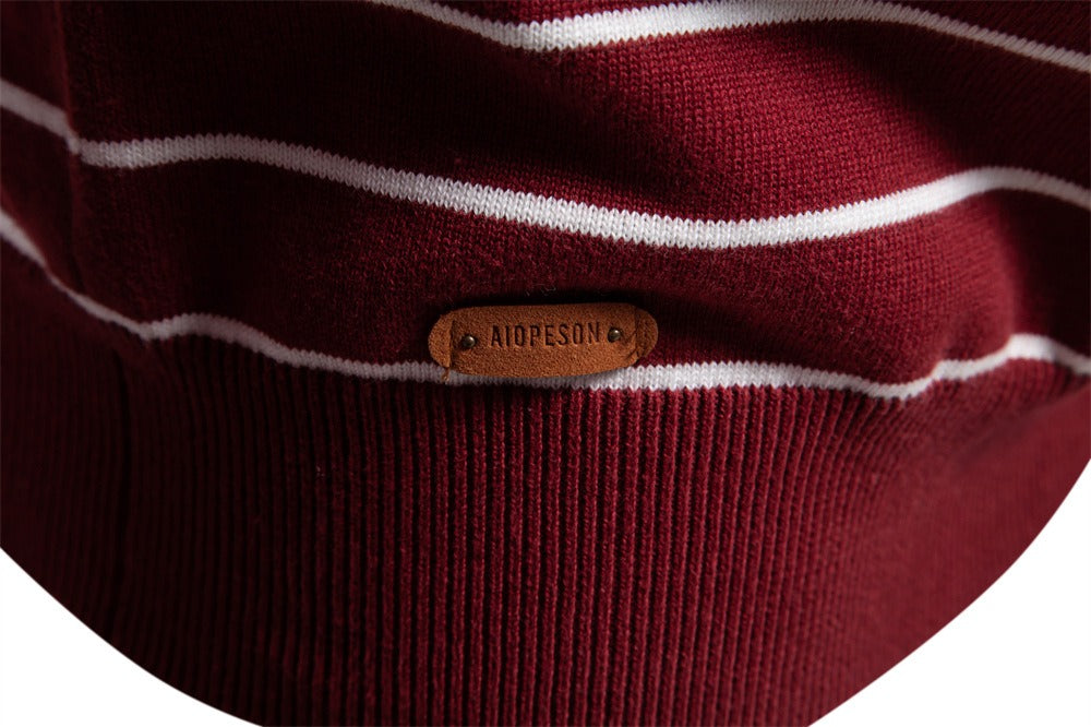 Classic Striped Crewneck Knit Sweater