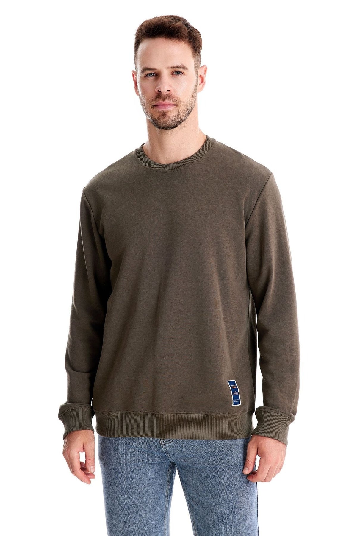 Solid Crewneck Sweatshirt