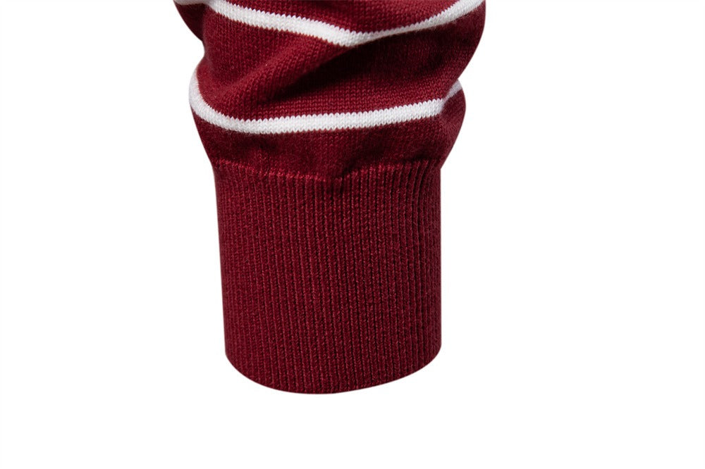 Classic Striped Crewneck Knit Sweater
