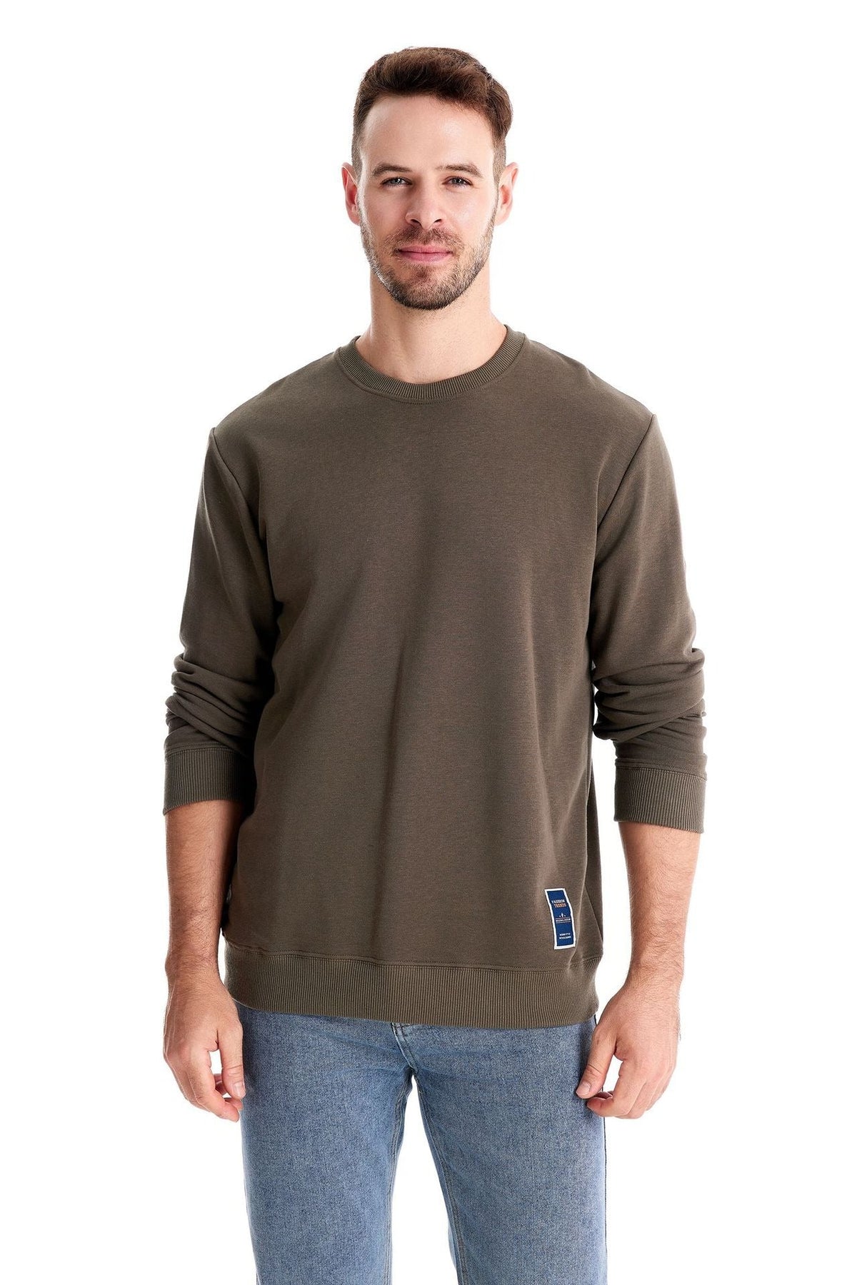 Solid Crewneck Sweatshirt