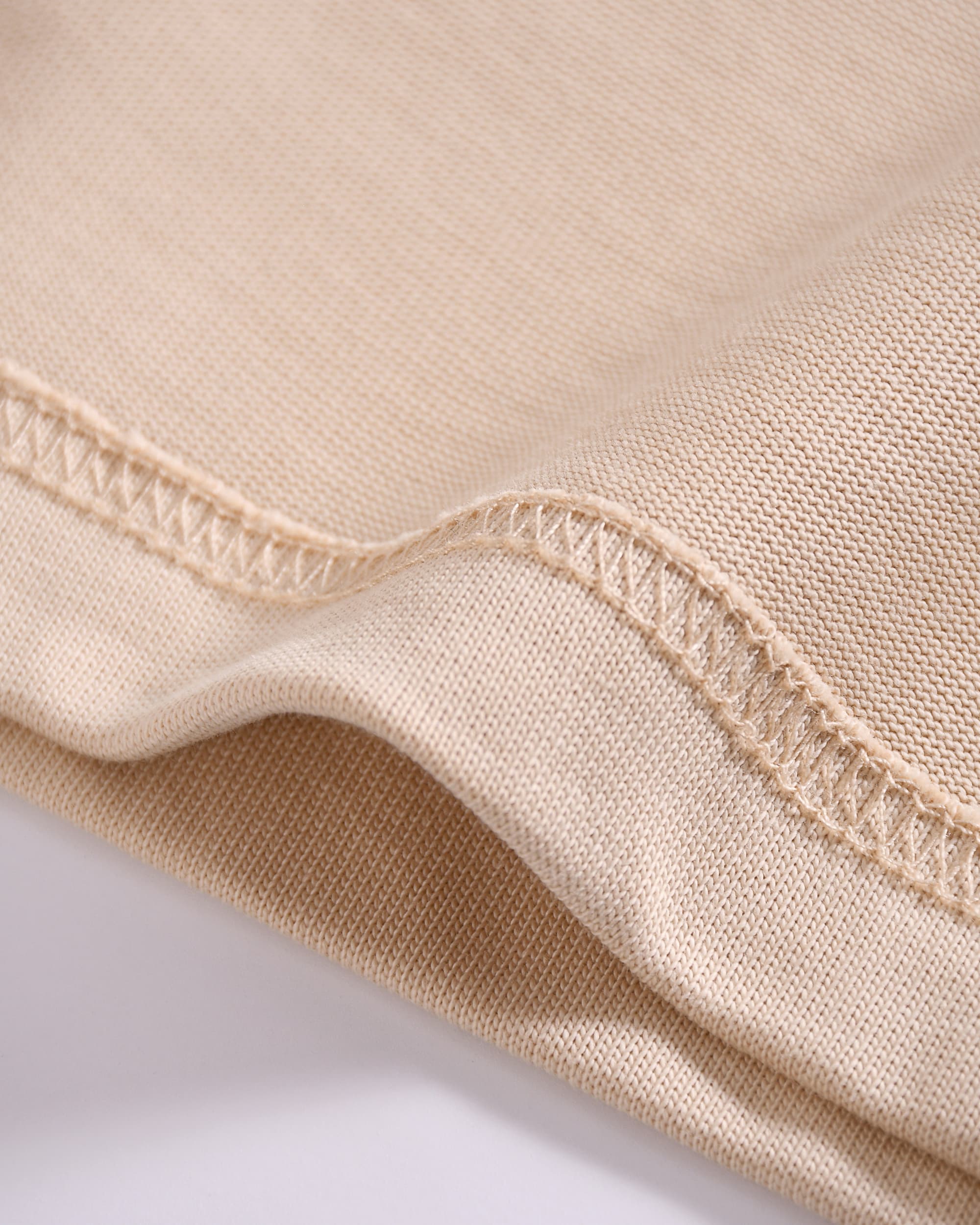 Light Cream Oversized Cotton T-Shirt