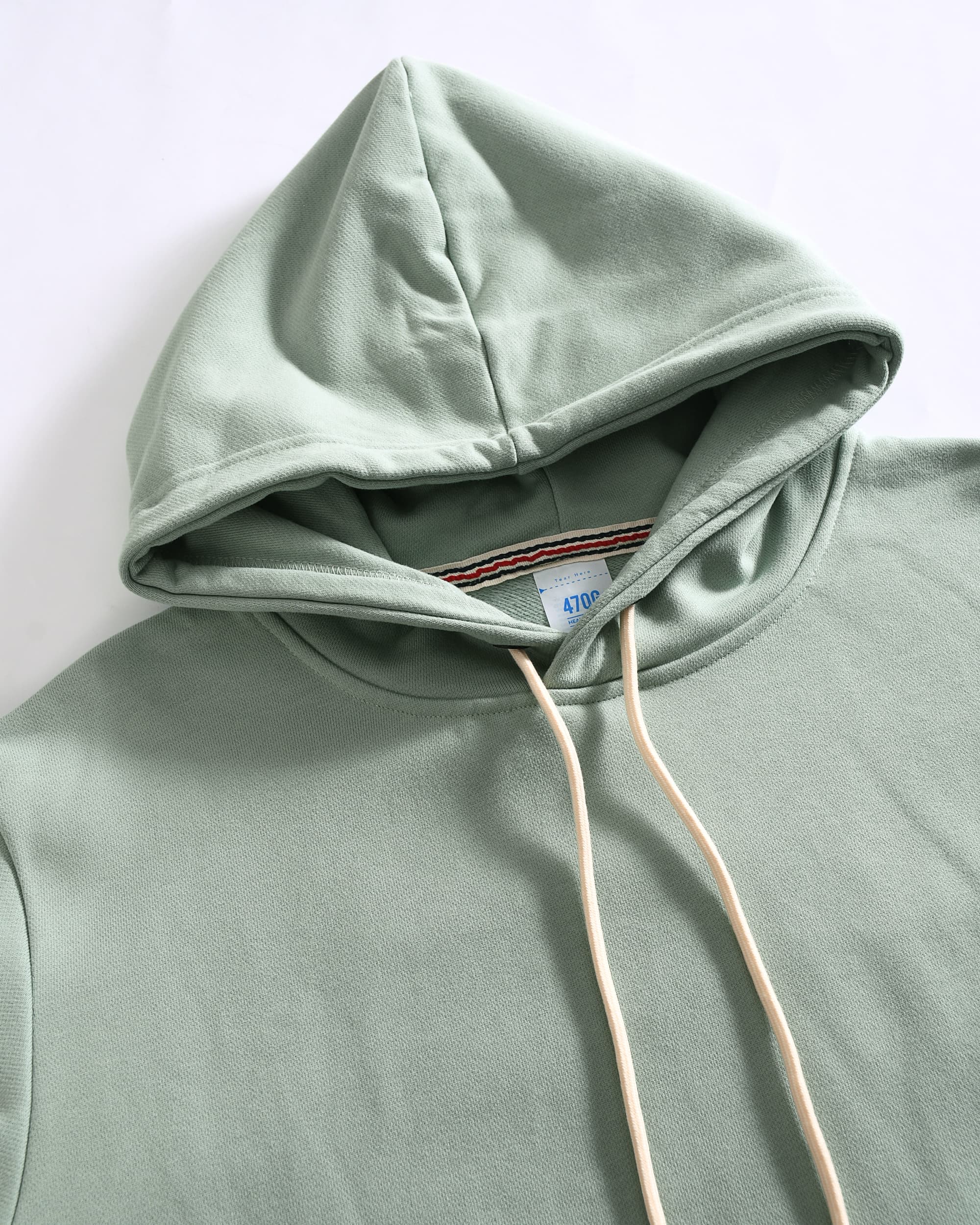 Mint Green Weighted Cotton Hoodie