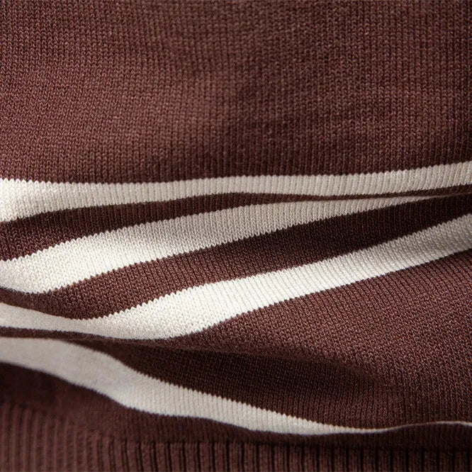 Men’s Half-Zip Knit Polo Sweater