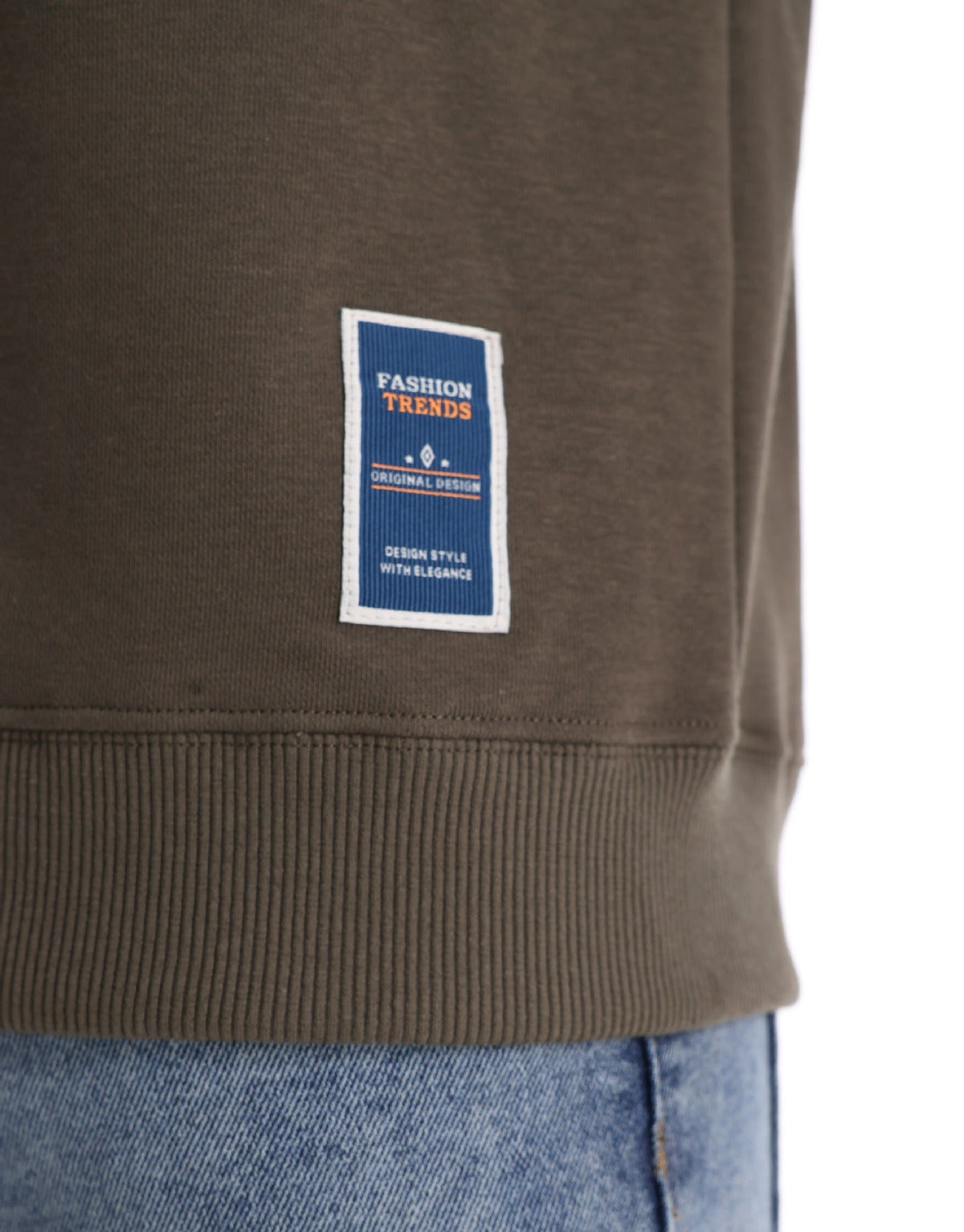 Solid Crewneck Sweatshirt