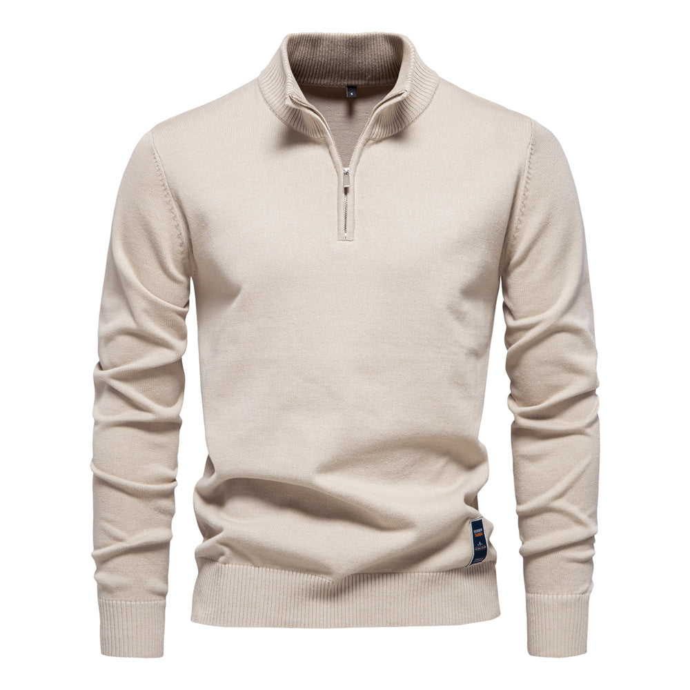 Classic Half-Zip Knit Sweater
