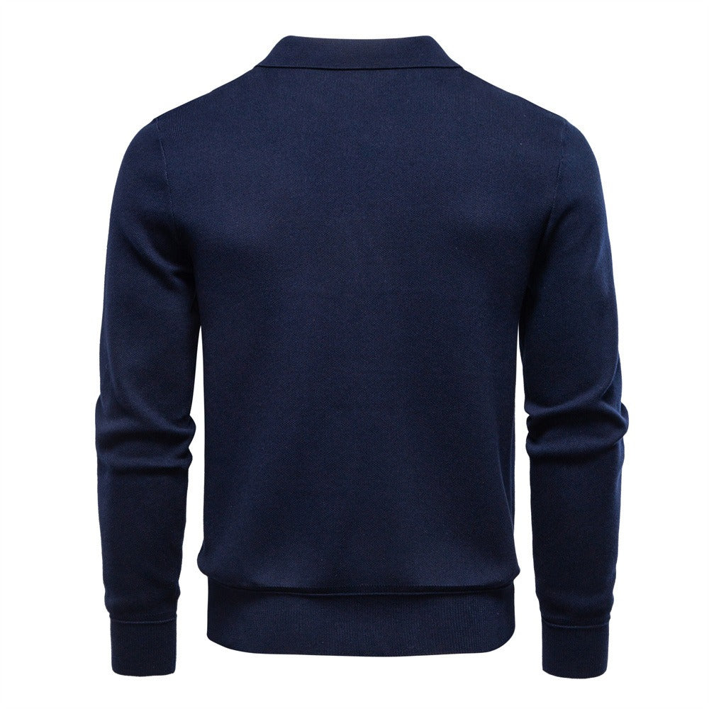 Men’s Zip-Up Knit Cardigan sweater