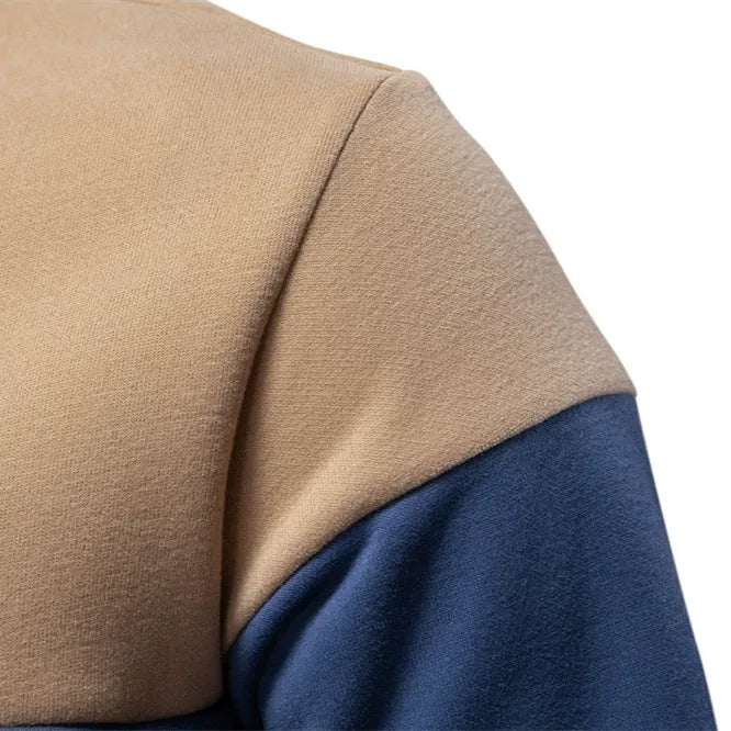 Men’s Colorblock Polo Sweatshirt