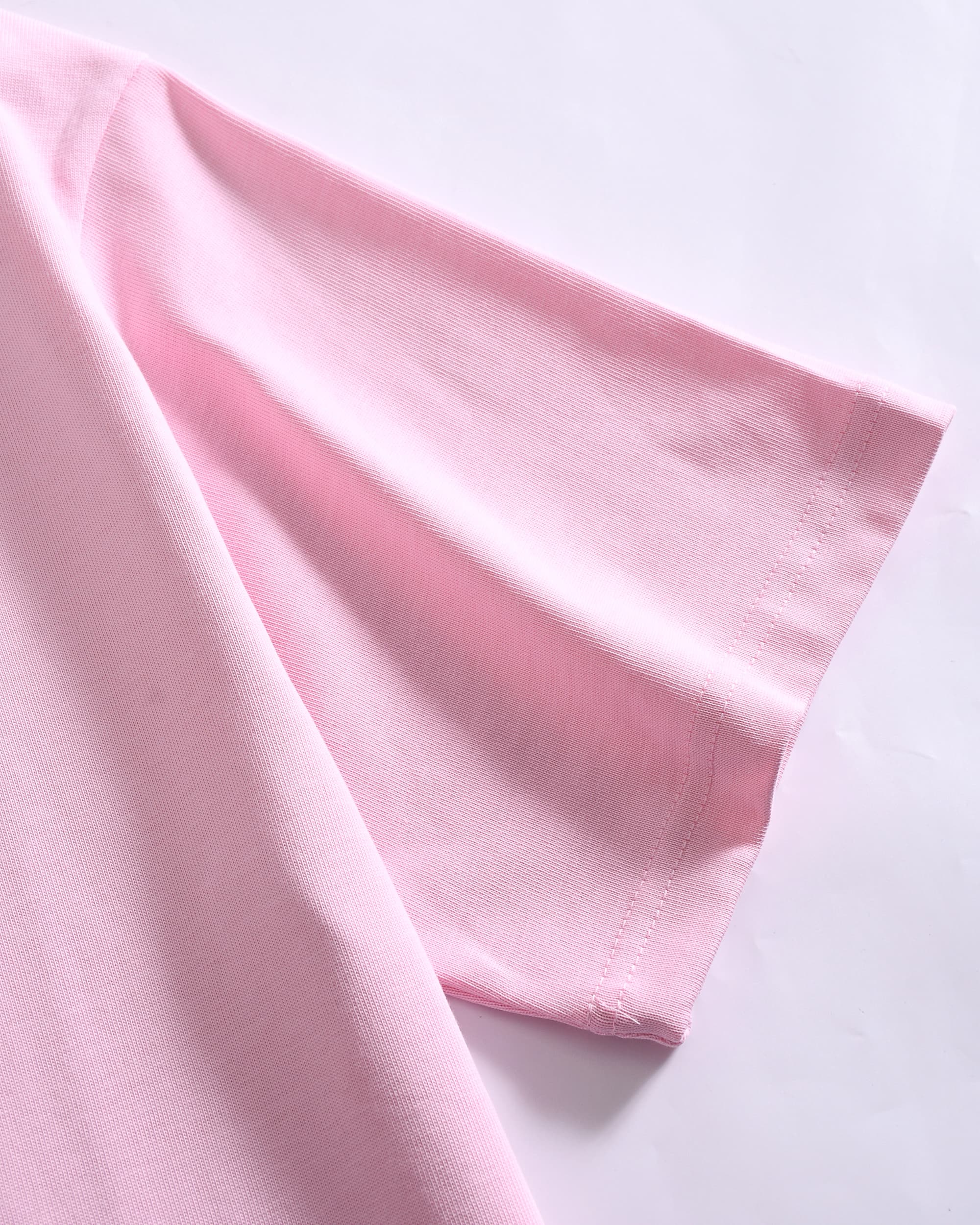 Soft Pink Oversized Cotton T-Shirt