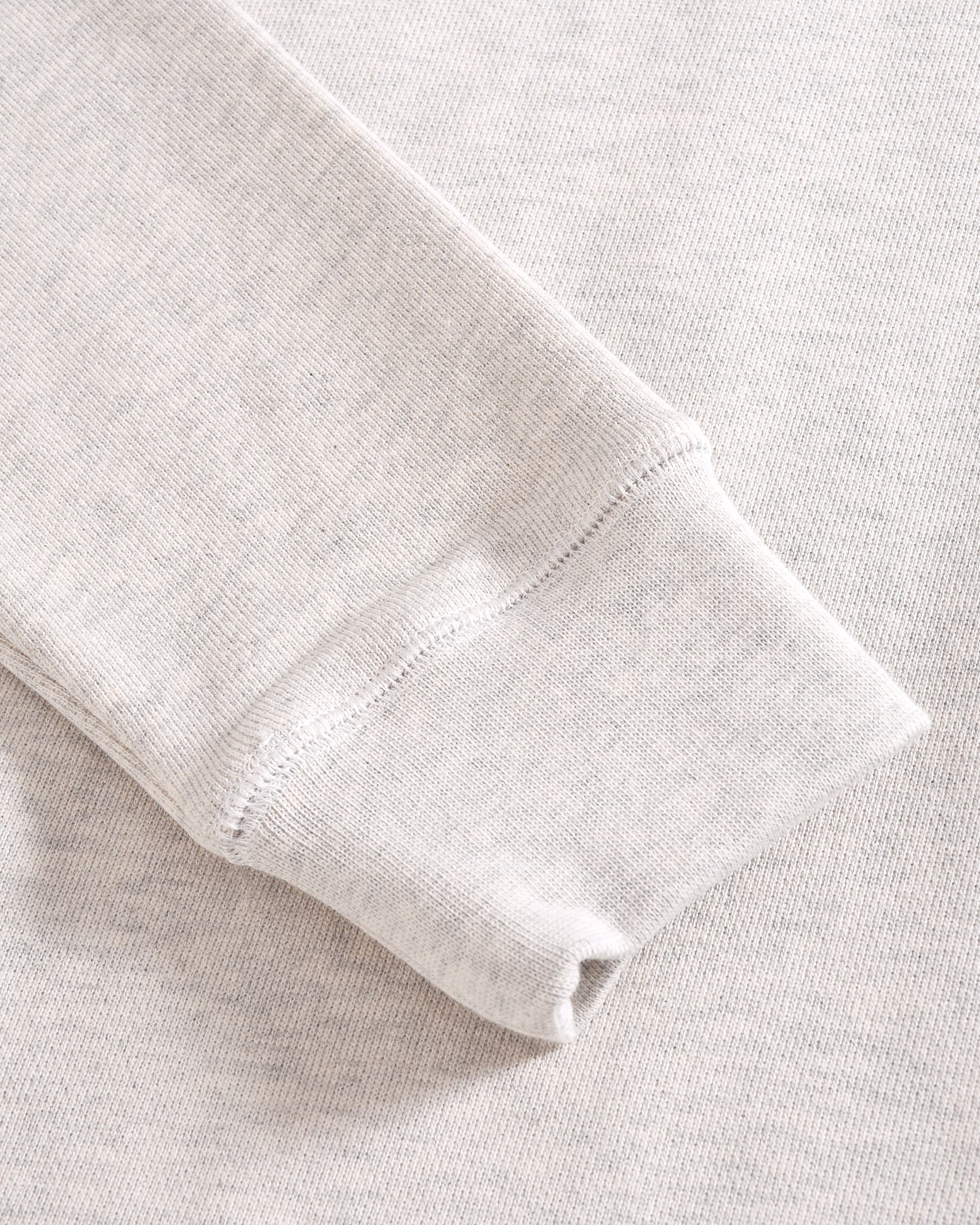 470g Ivory Gray Oversized Crewneck Sweatshirt