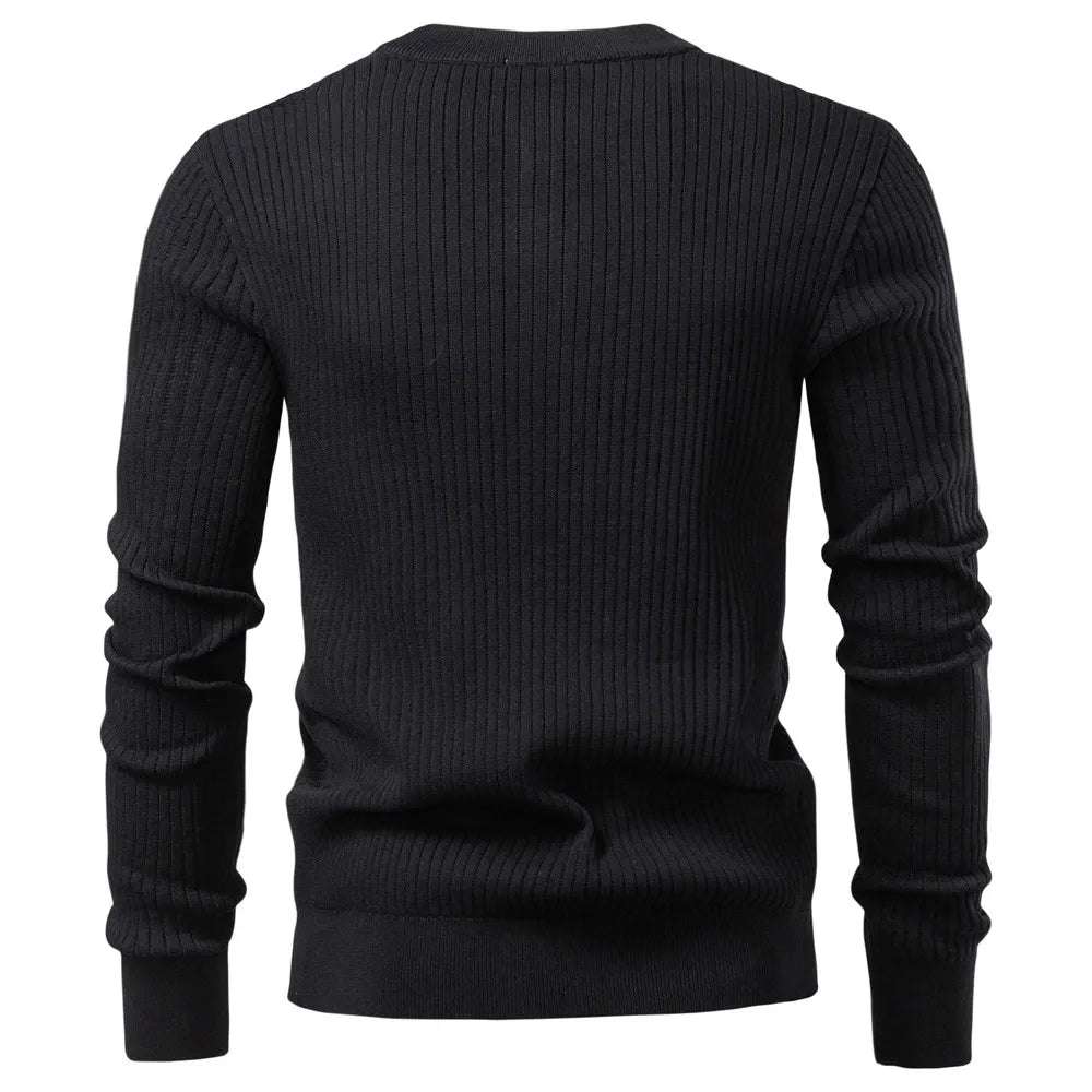 Men’s Henley Knit Sweater
