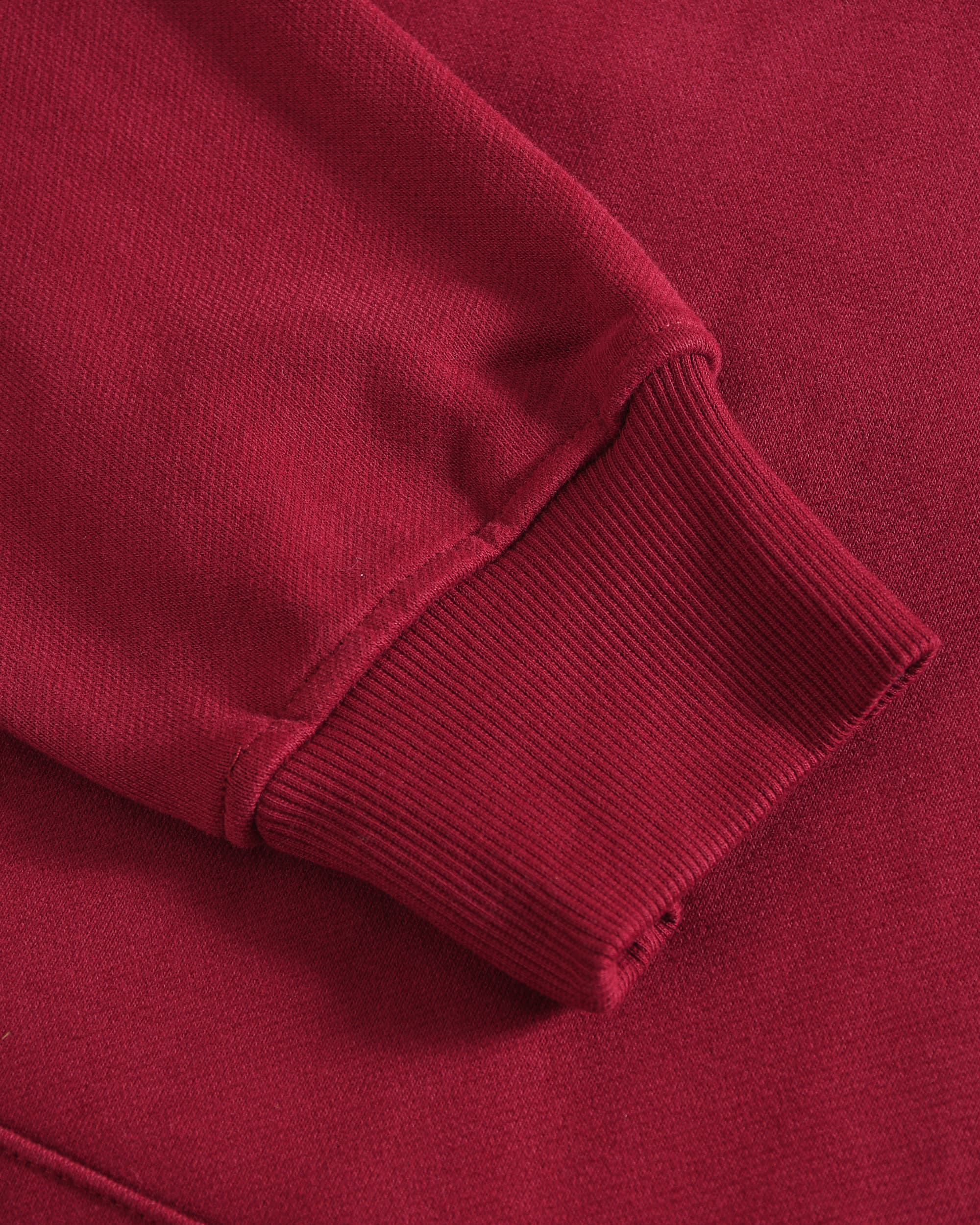 Wine Red Dandy Oversized Hoodie