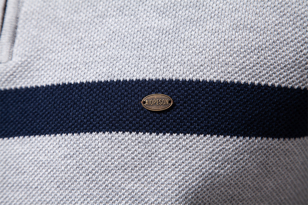 Classic Colorblock Half-Zip Sweater