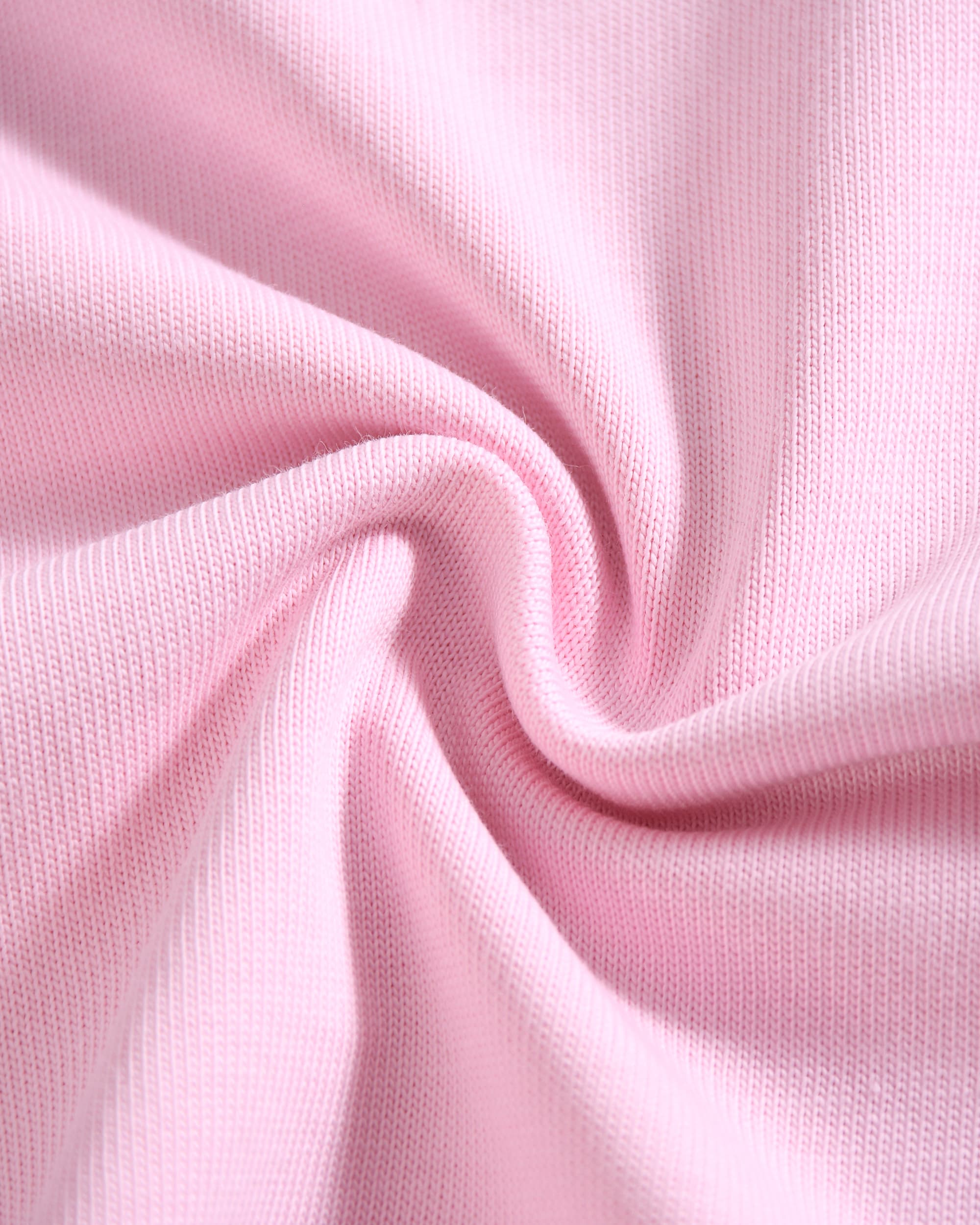 Soft Pink Oversized Cotton T-Shirt