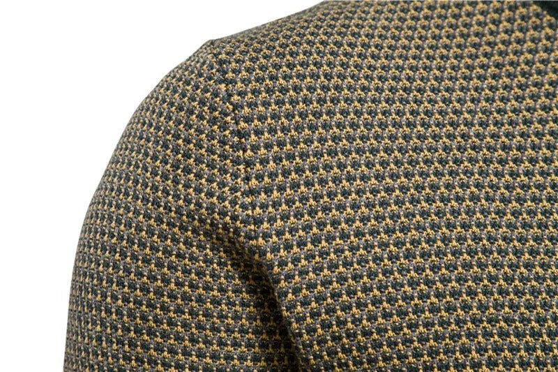 Stretch Knit Crewneck Sweater