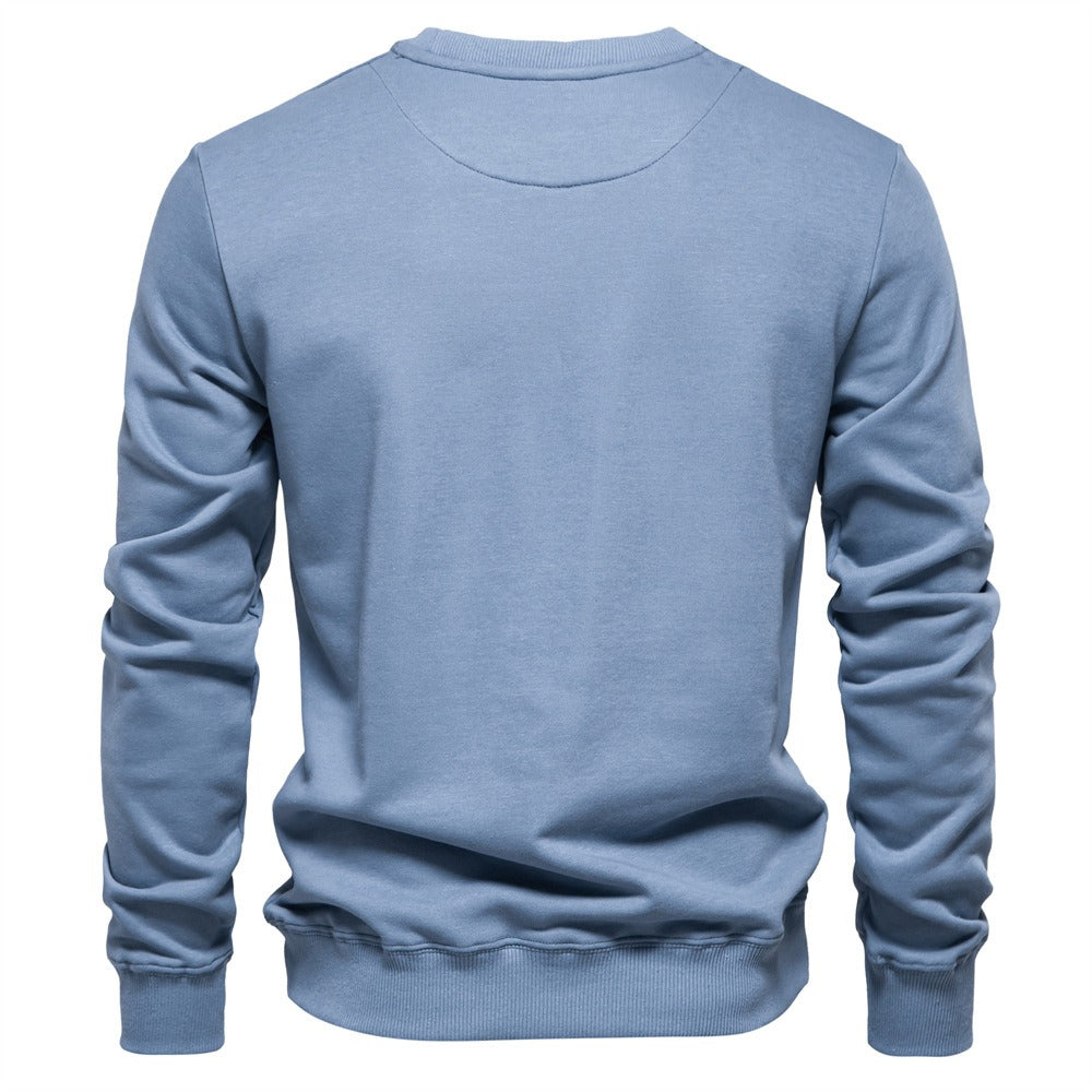 Solid Crewneck Sweatshirt