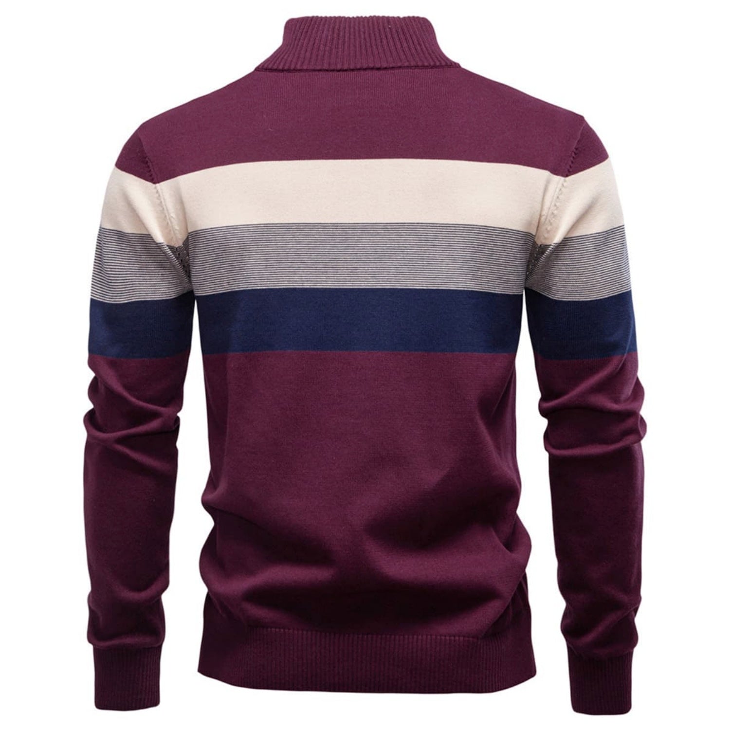 Men’s Classic Colorblock Half-Zip Sweater