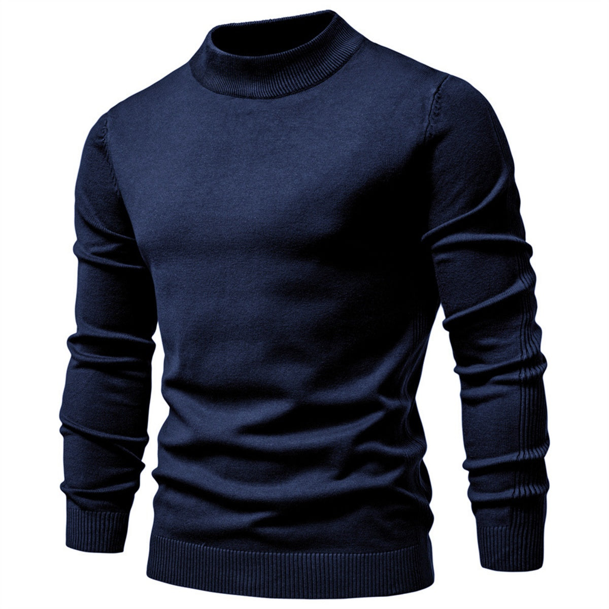 Men’s Classic Mock Neck Knit Sweater