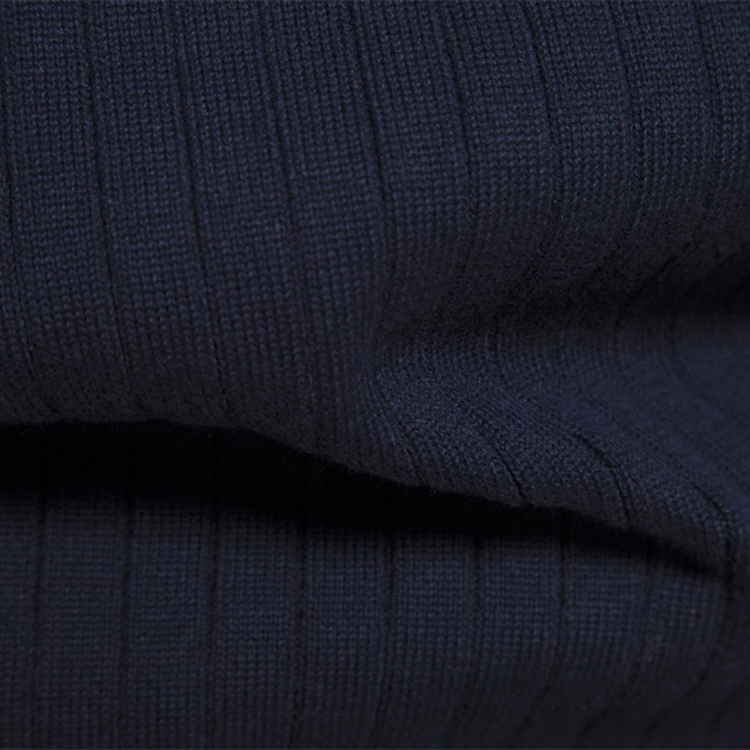 Men’s Half-Zip Striped Knit Sweater