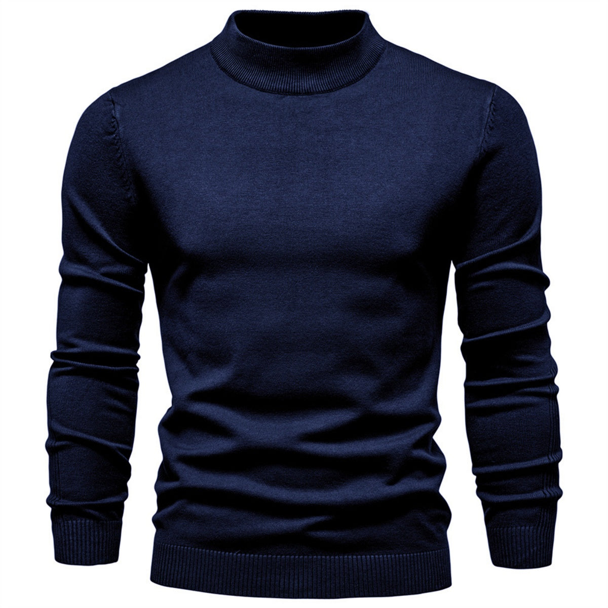Men’s Classic Mock Neck Knit Sweater