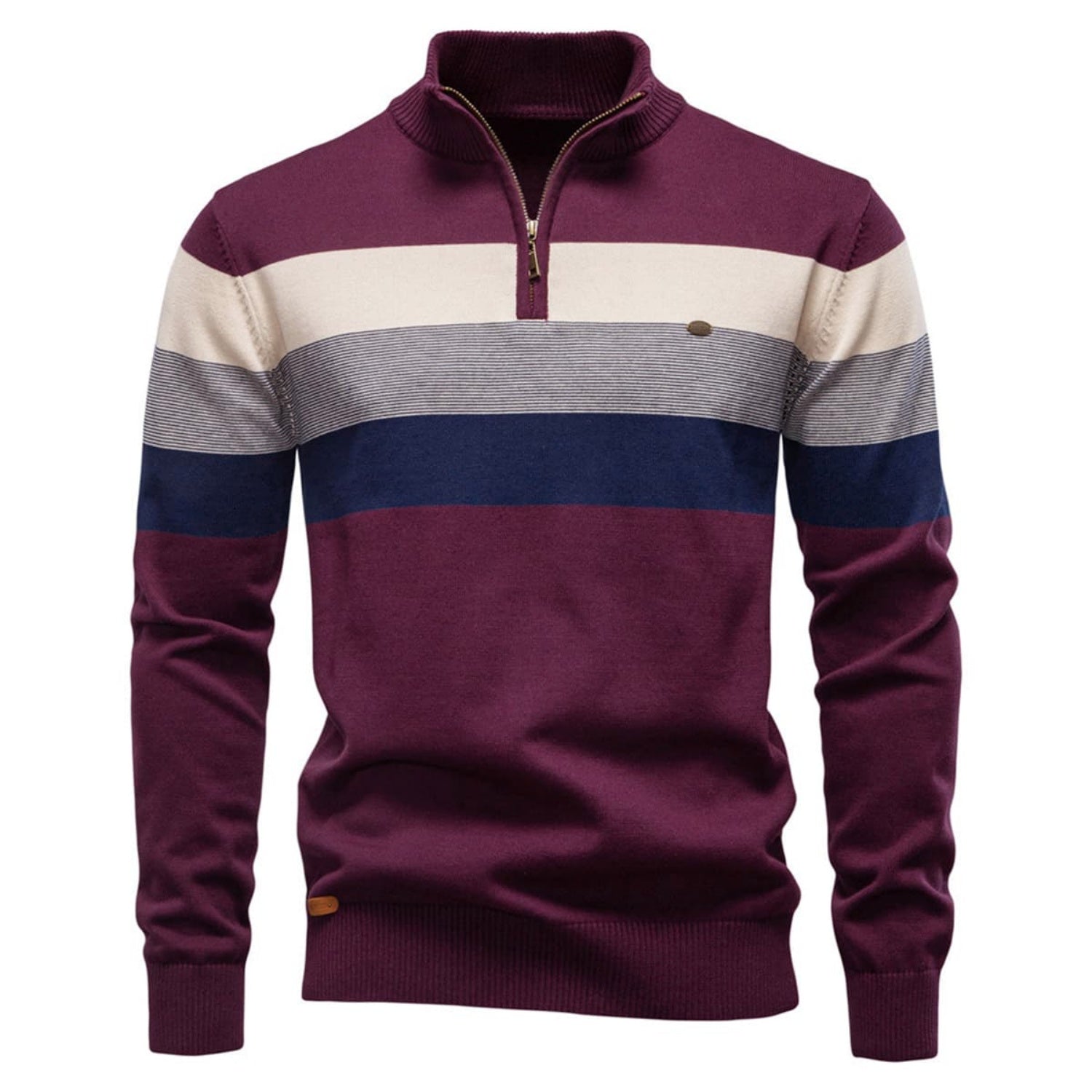 Men’s Classic Colorblock Half-Zip Sweater