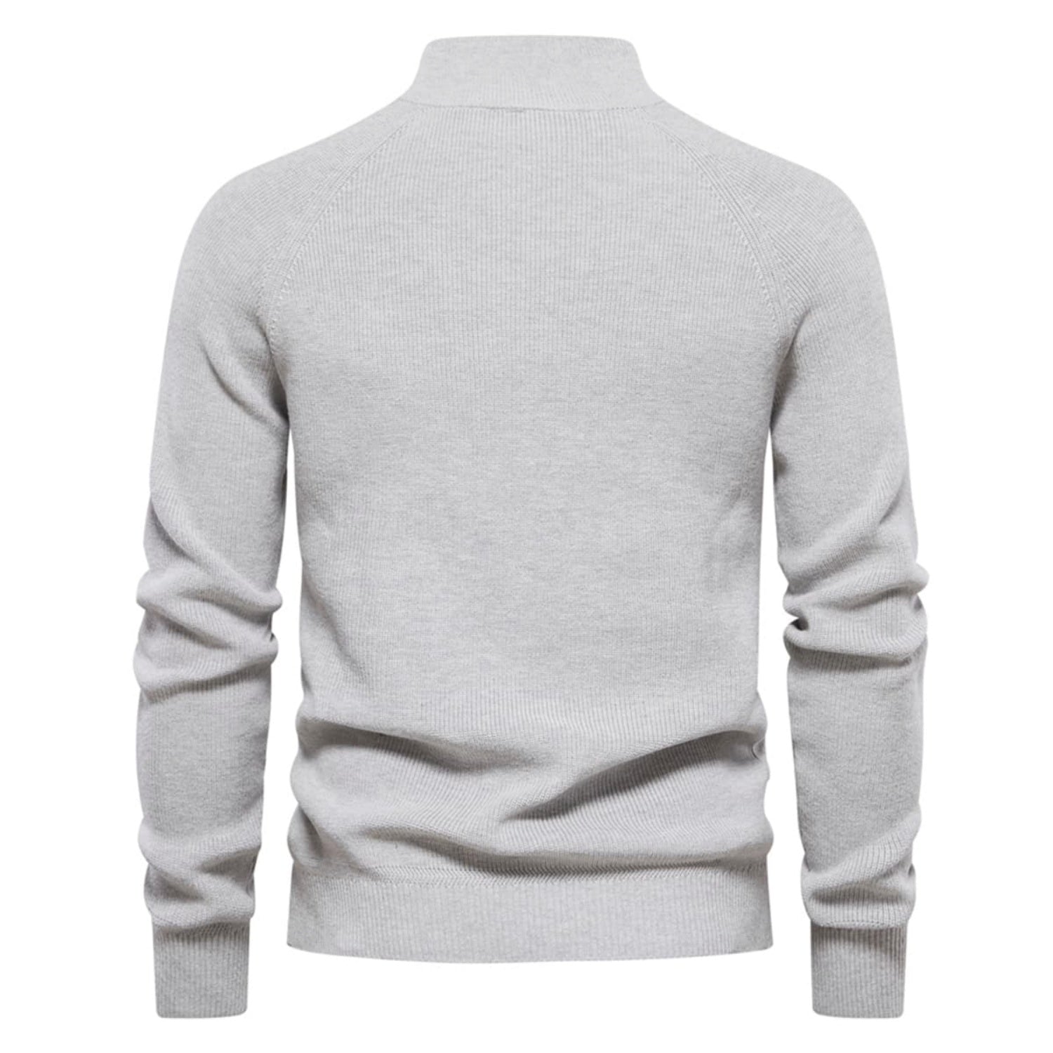 Men's Half-Zip Collar Cotton Sweater