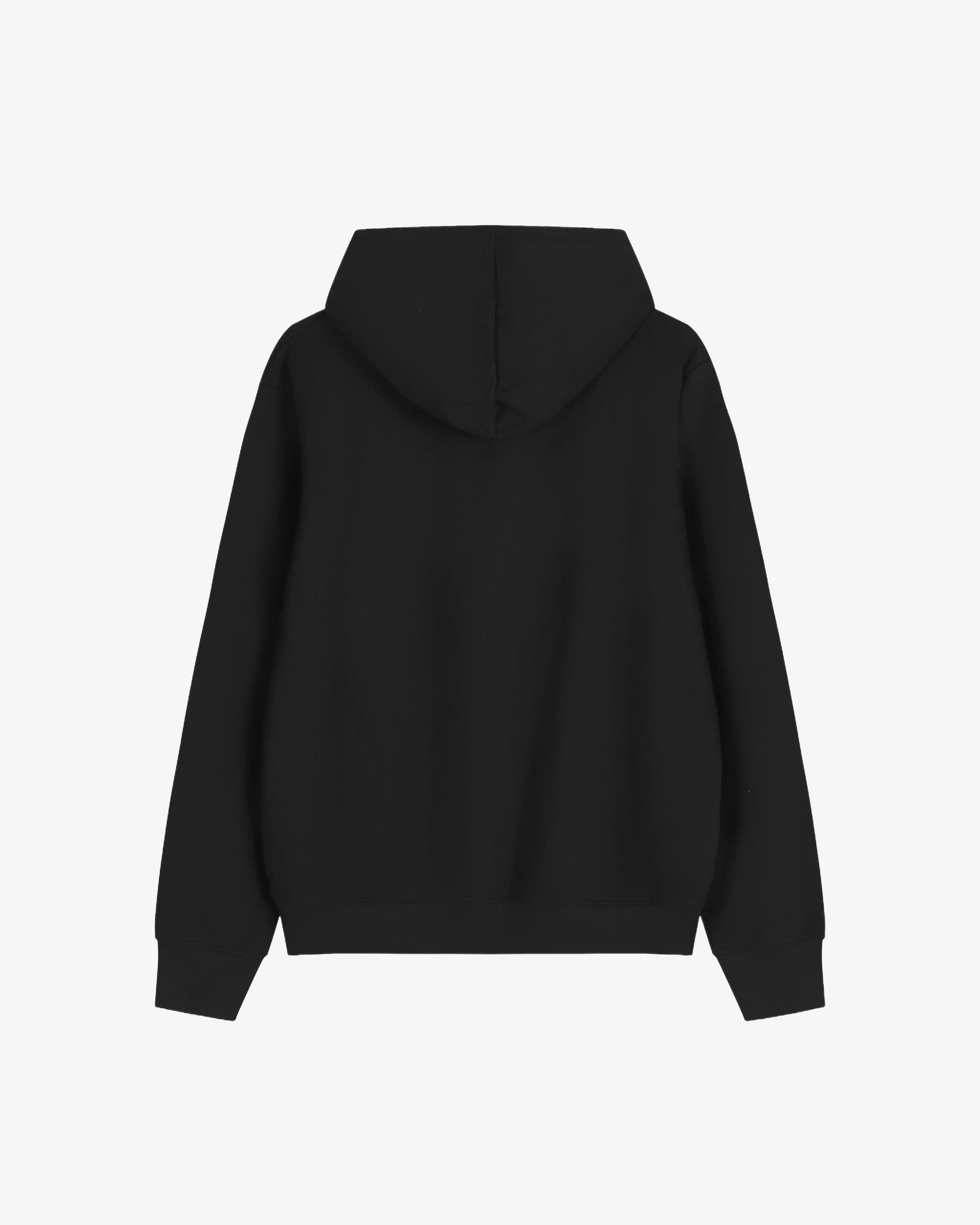 Black Oversized Travel Essentials Hoodie