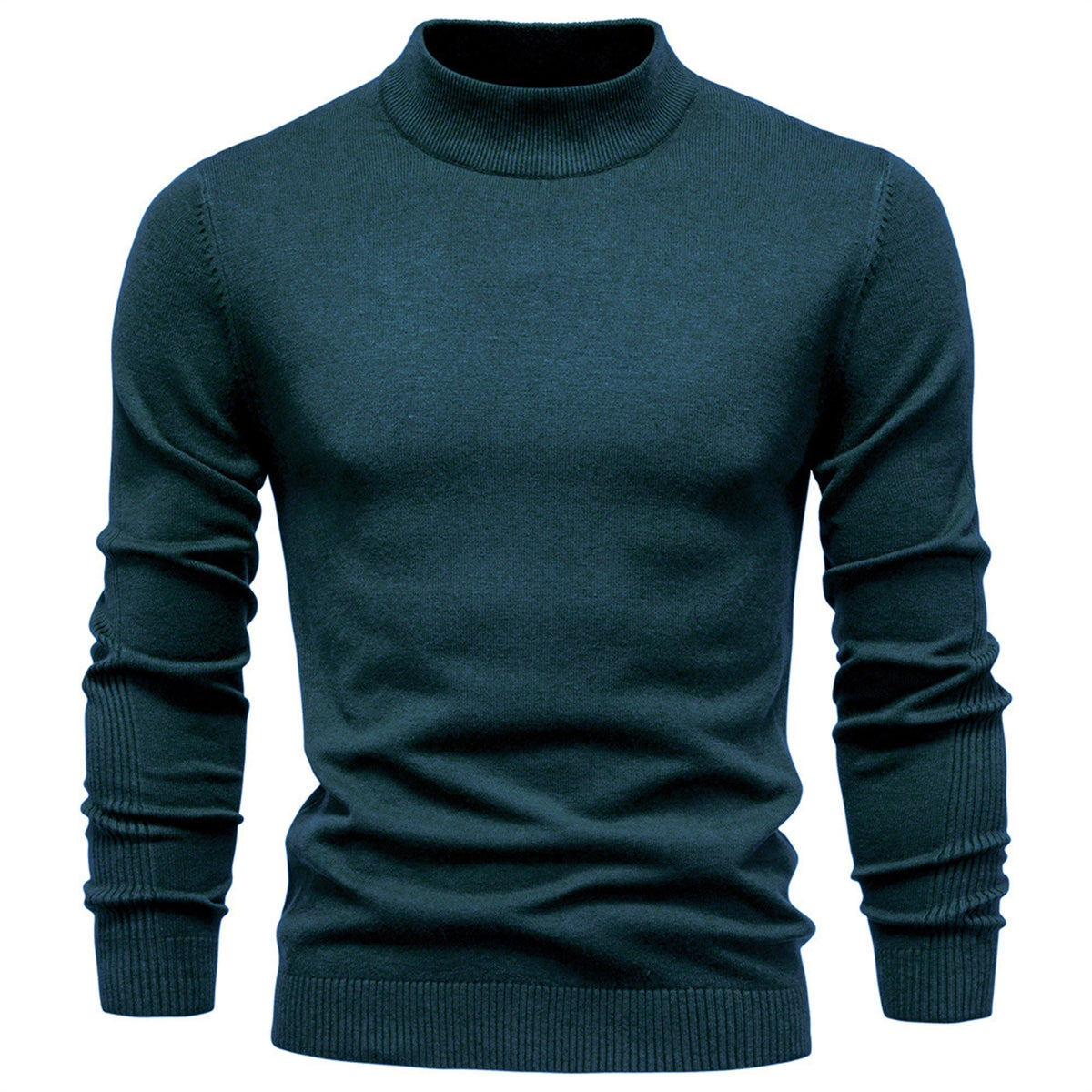 Men’s Classic Mock Neck Knit Sweater