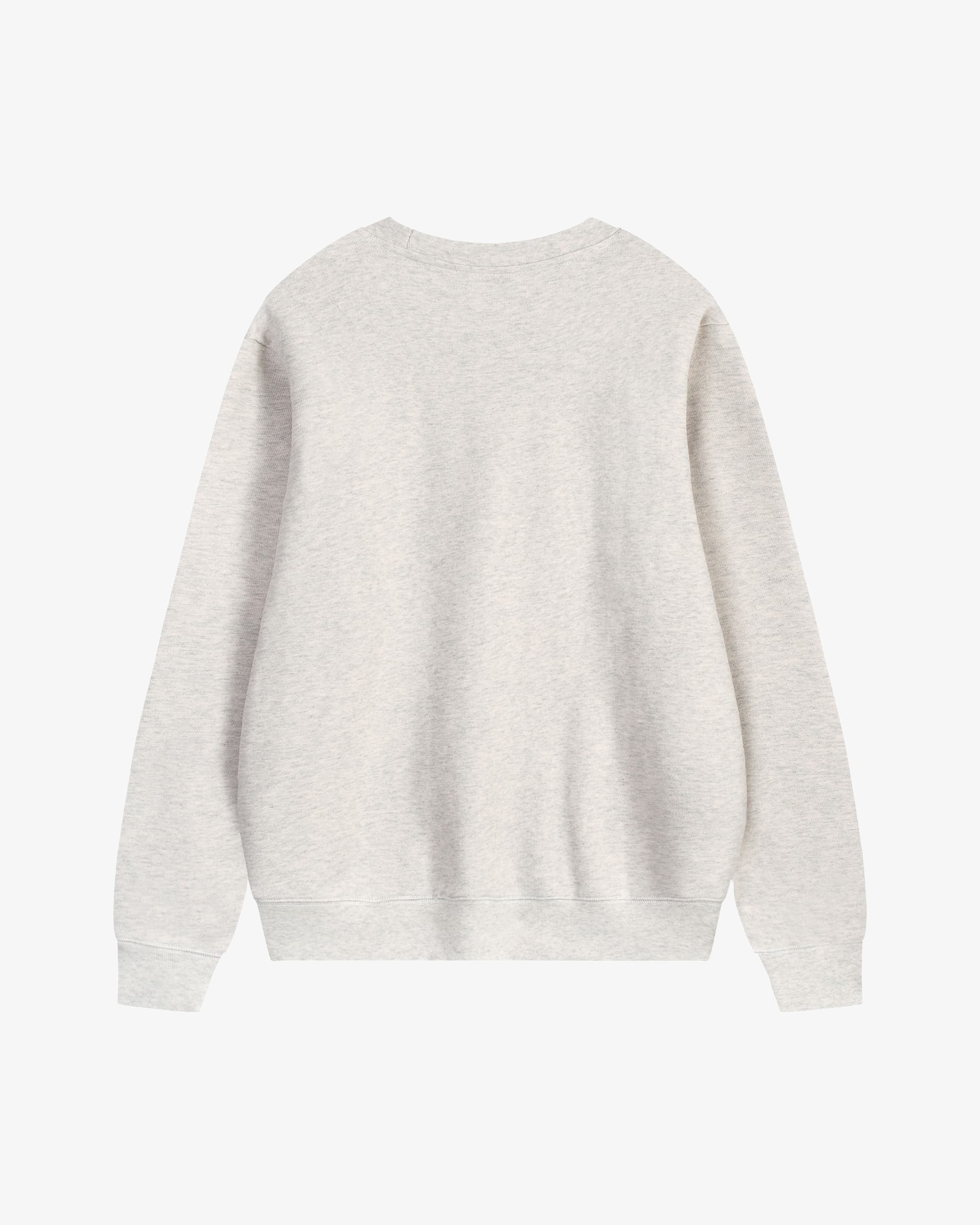 470g Ivory Gray Oversized Crewneck Sweatshirt