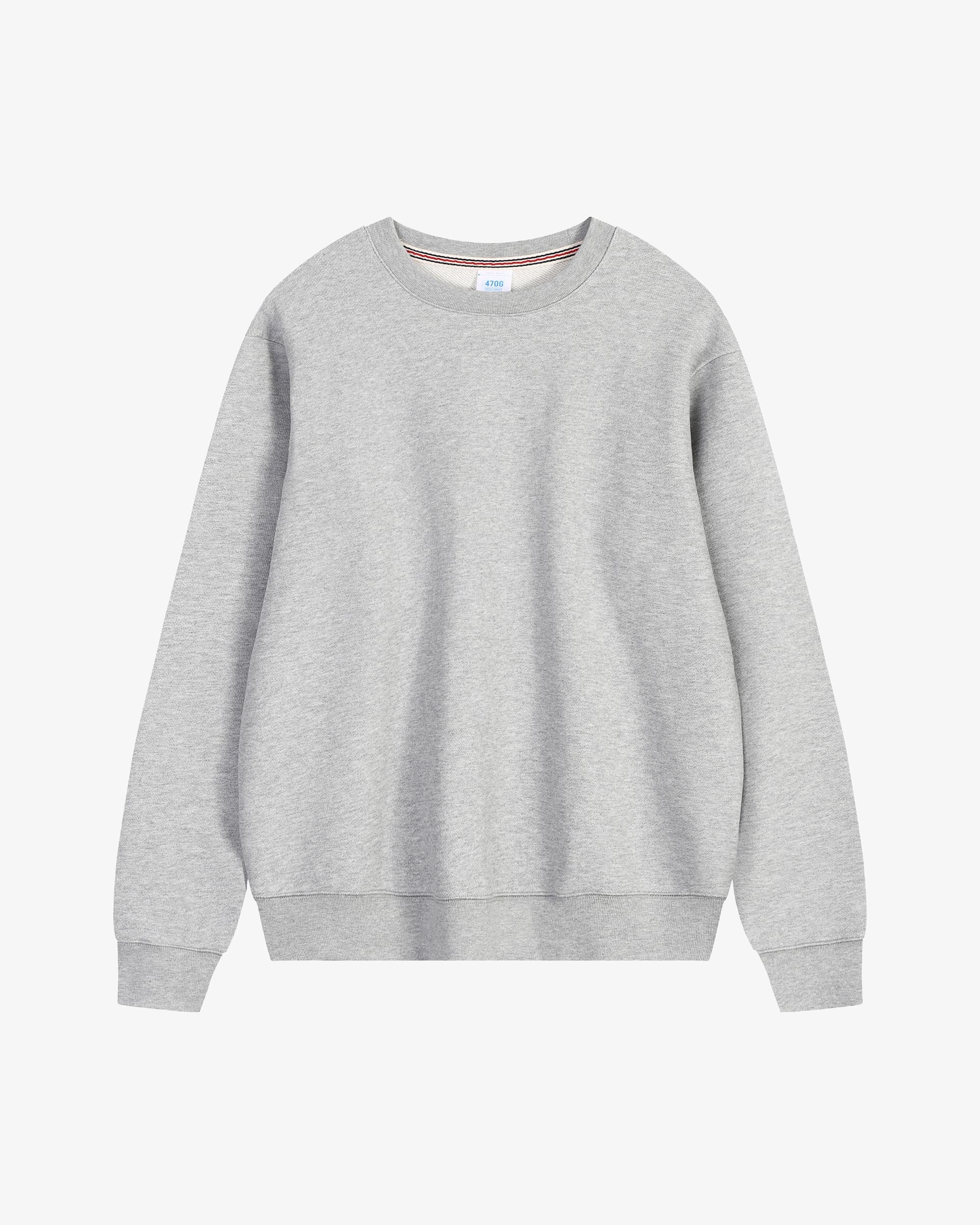 470g Light Gray Crewneck Sweatshirt