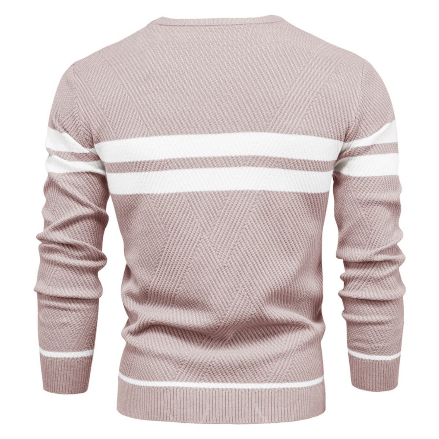 Men's Stripe Crewneck Sweater Pullover