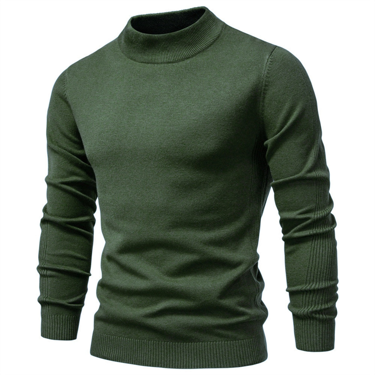 Men’s Classic Mock Neck Knit Sweater