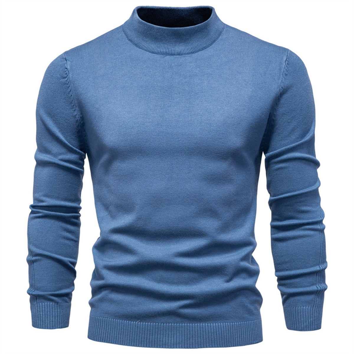 Men’s Classic Mock Neck Knit Sweater