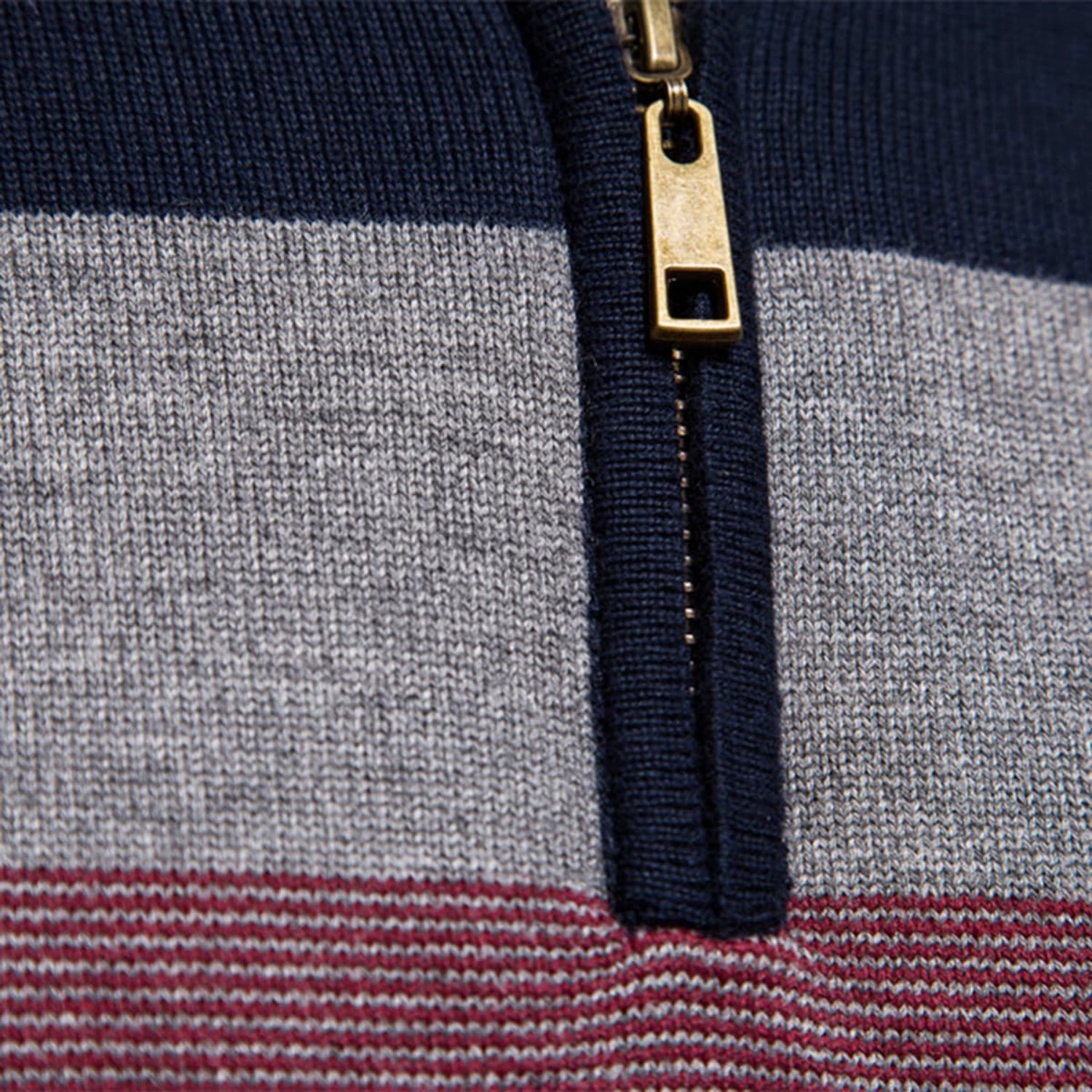 Men’s Classic Colorblock Half-Zip Sweater