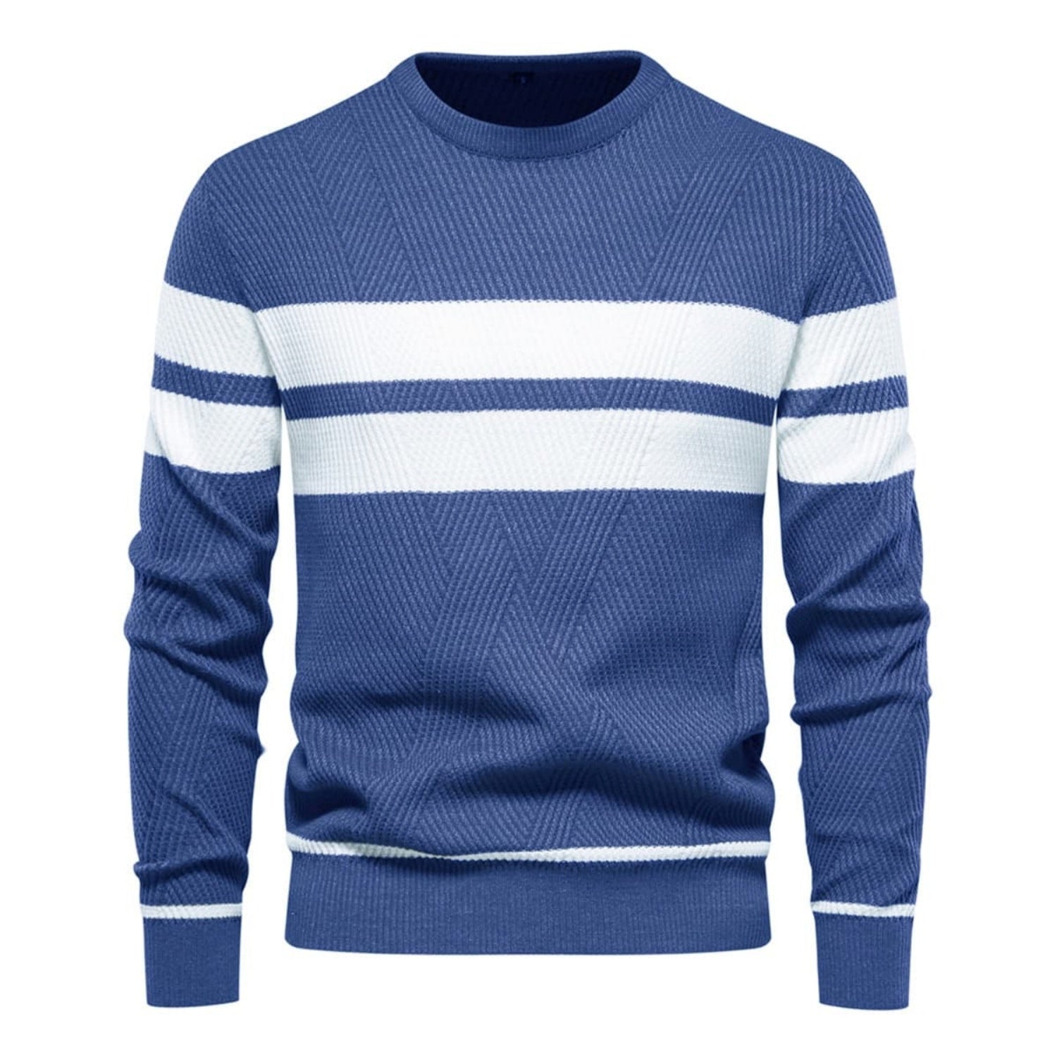 Men's Stripe Crewneck Sweater Pullover