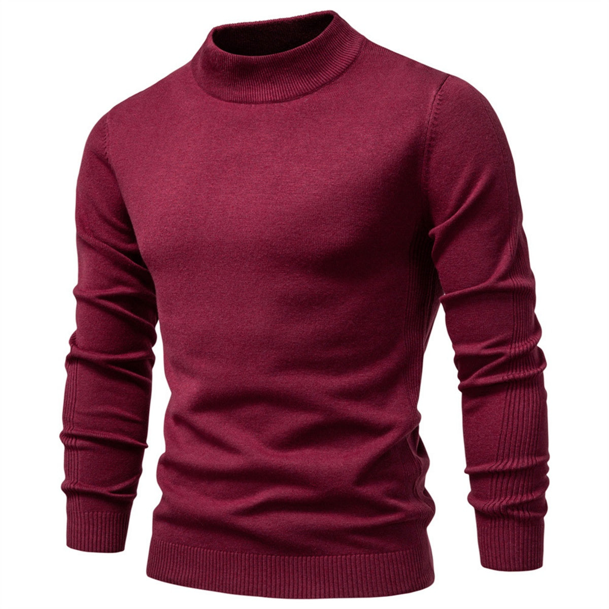 Men’s Classic Mock Neck Knit Sweater