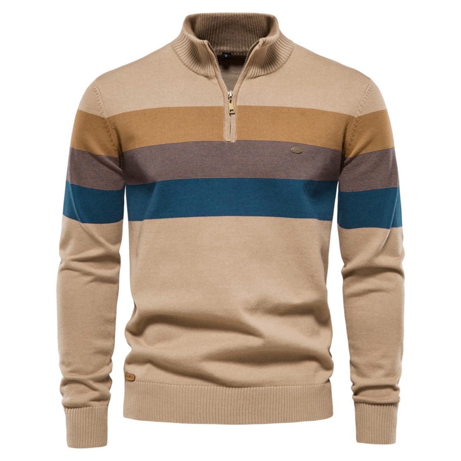 Men’s Classic Colorblock Half-Zip Sweater