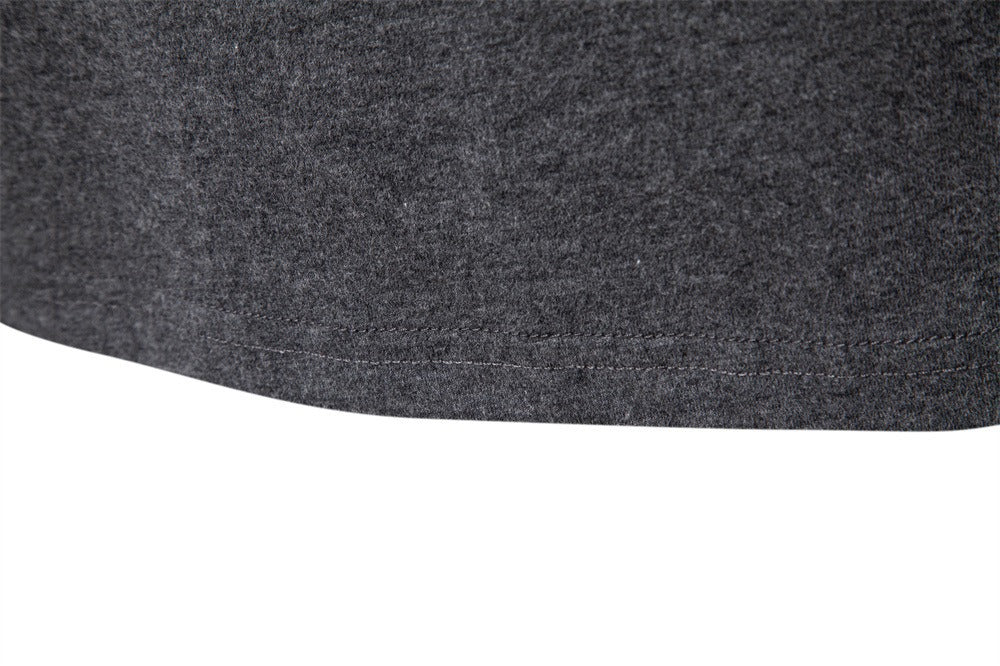 Cotton V-Neck Long Sleeve T-Shirt