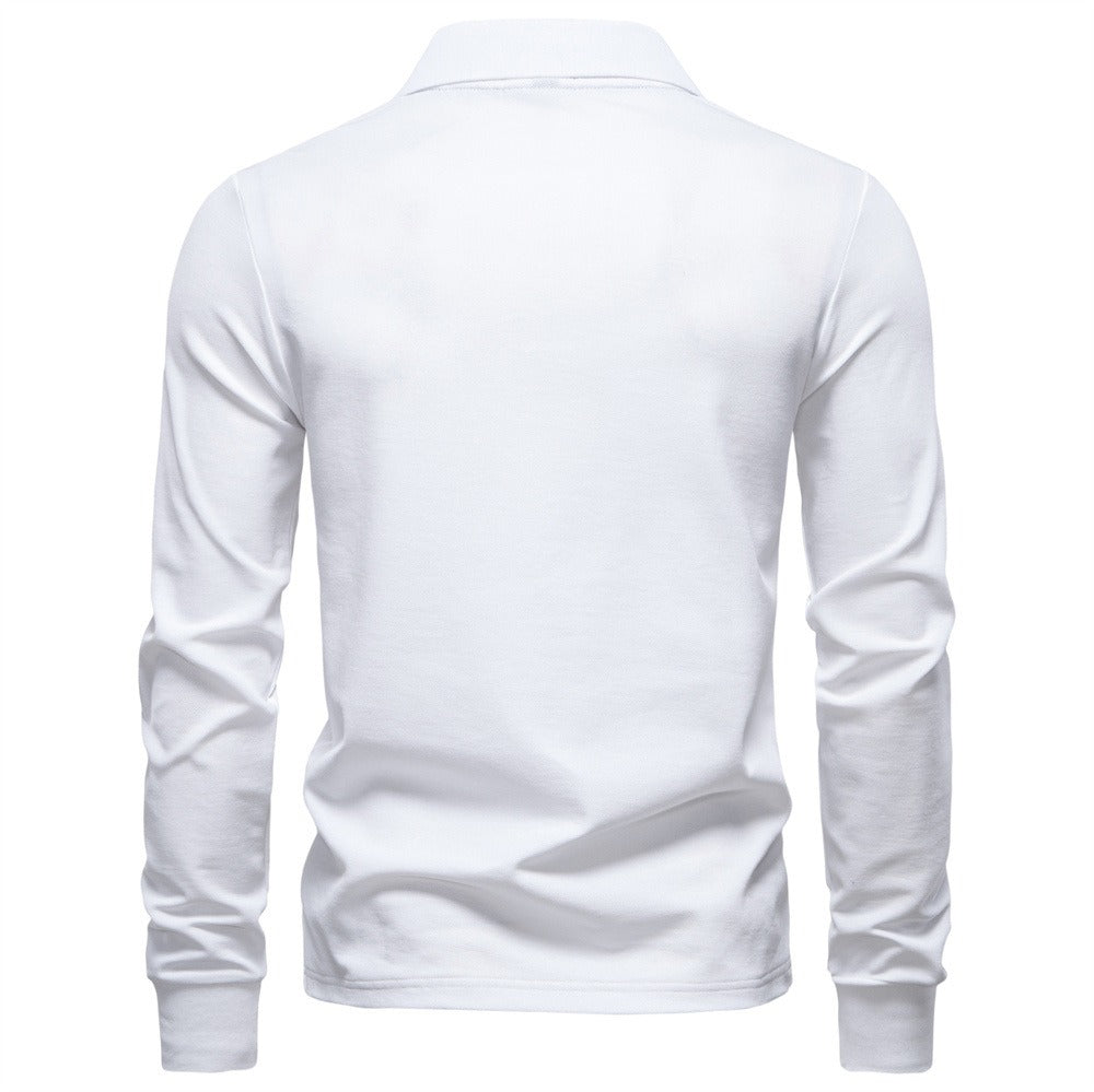 Men’s Casual Long Sleeve Polo Shirt