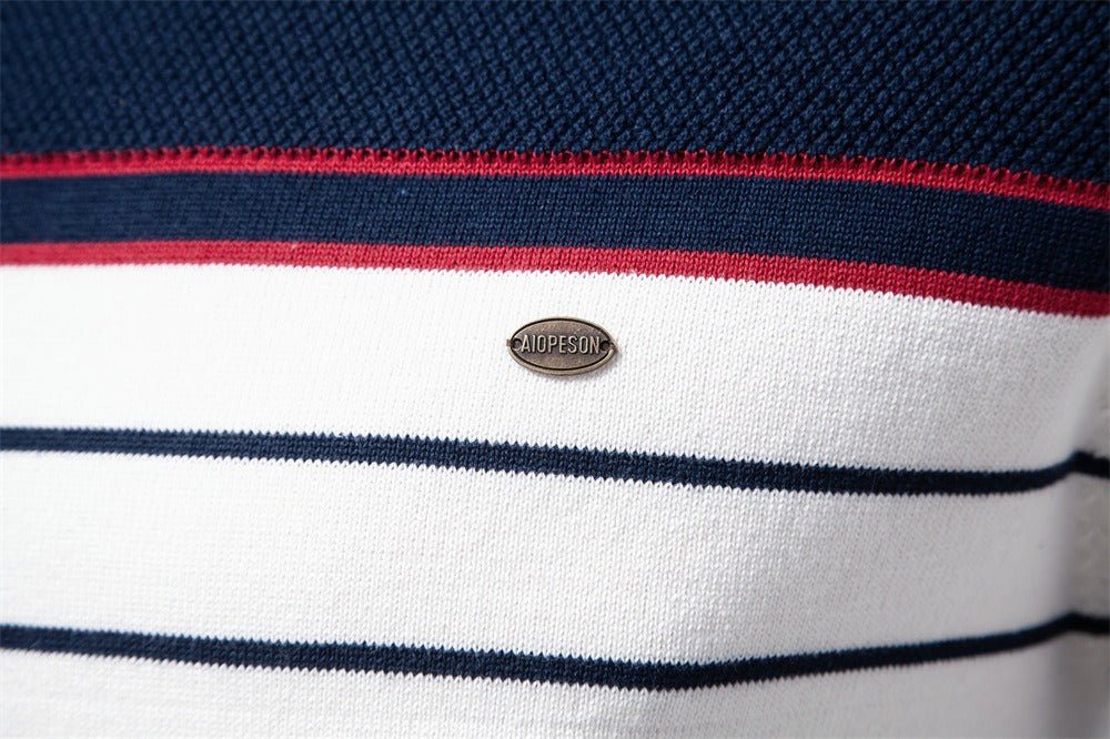 Classic Striped Crewneck Knit Sweater