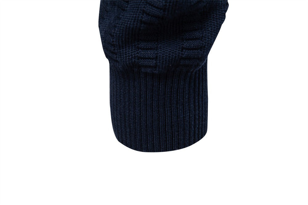 Men’s Striped Half-Zip Sweater