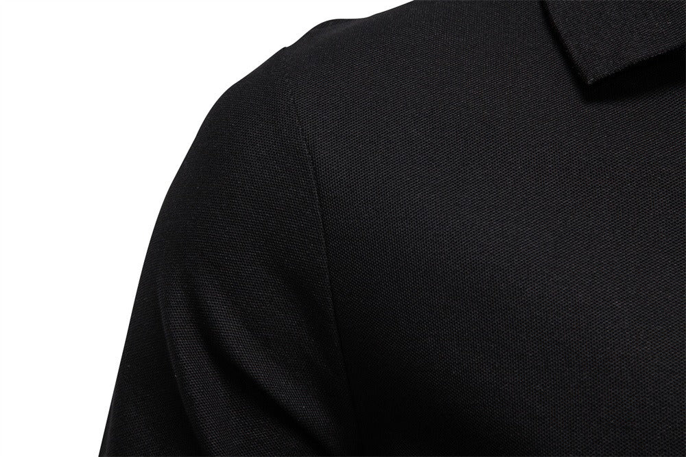 Men’s Casual Long Sleeve Polo Shirt
